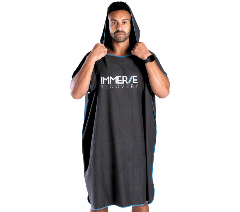 Micro fibre towel hoodie part of immerse recovery bundle deal