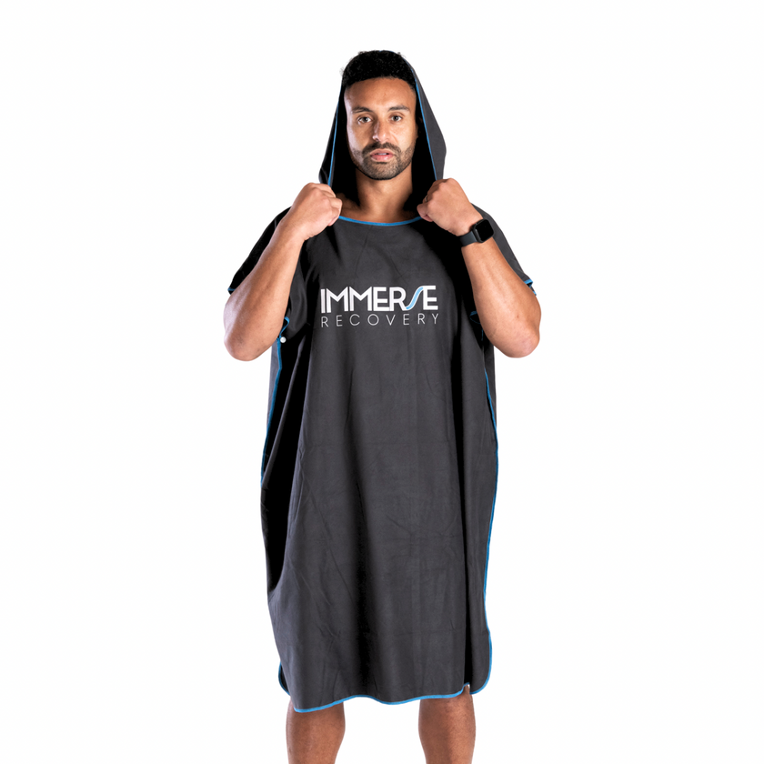 Micro fibre towel hoodie part of immerse recovery bundle deal