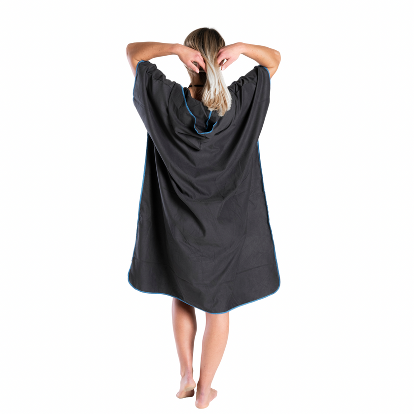 Women's micro fibre towel hoodie rear view