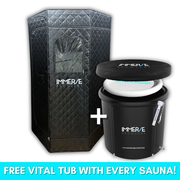 Contrast Therapy Starter Bundle / Immerse Steam Sauna + FREE Ice Bath
